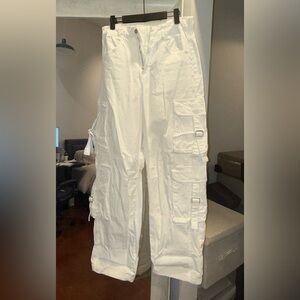 Zara White Cargo Pants